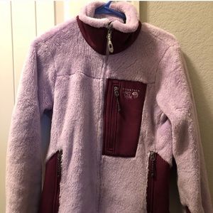 Lavendar Mountain Hardware Fuzzy Jacket